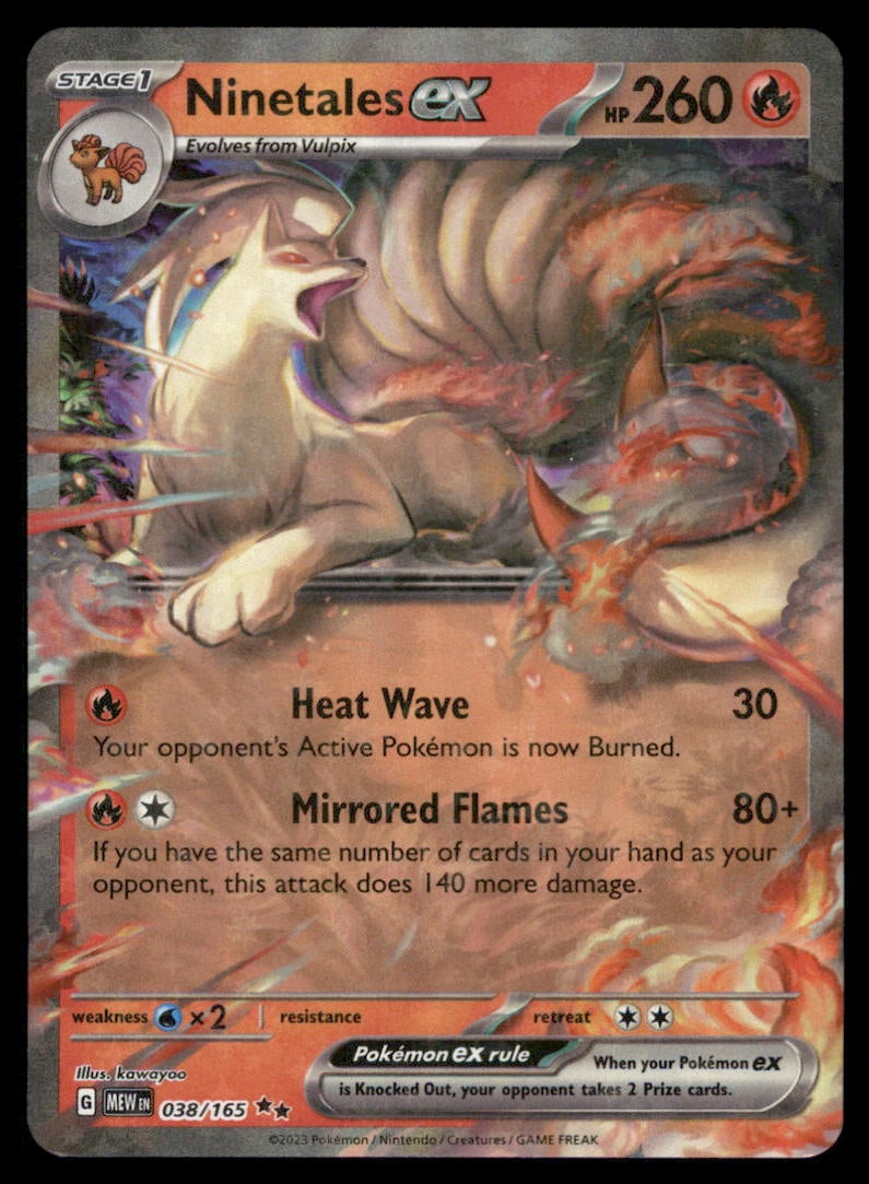 Ninetales ex 038/165 151 Pokemon Card Holo (1 of 2)