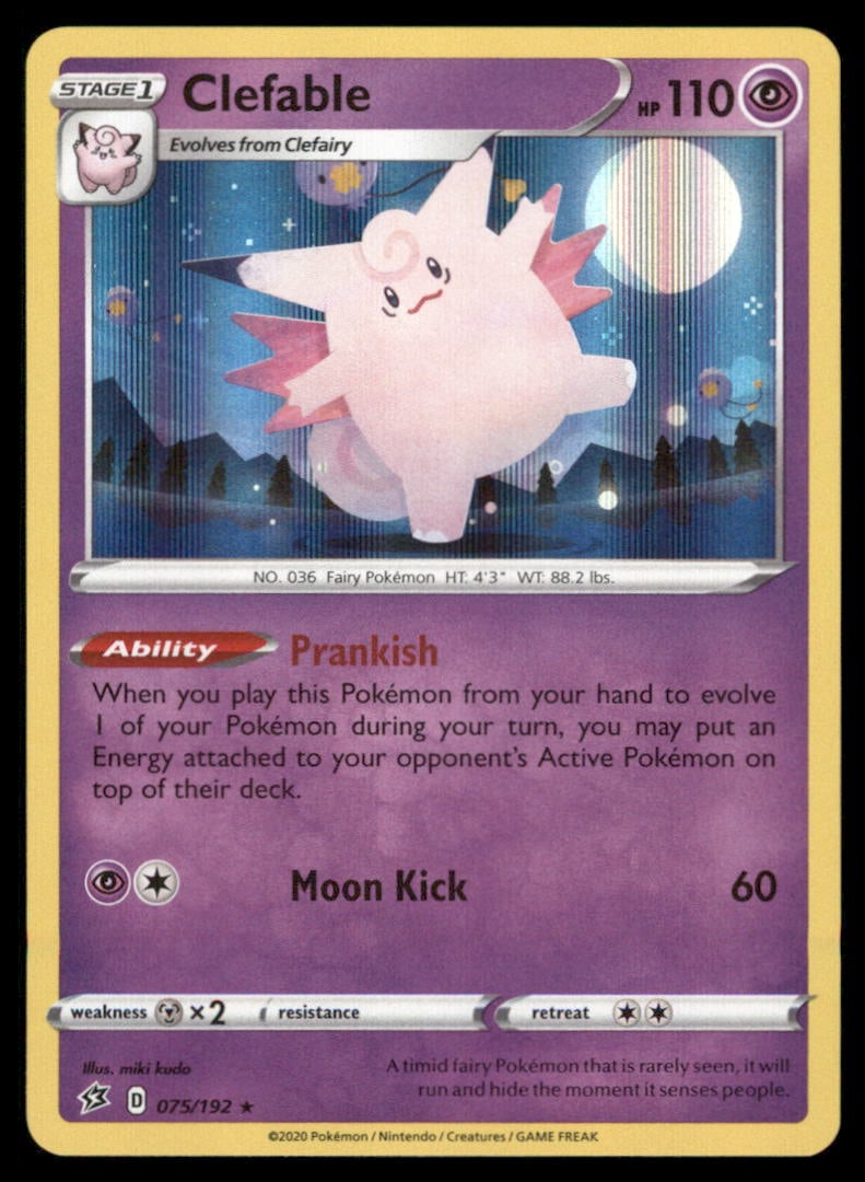 Clefable 075/192 Holo Rebel Clash Pokemon Card: We offer combined shipping on multiple items. Buyers may also arrange their own shipping. LiveShipping is a separate and independent option for shipping that is NOT a part of the auction house or thei