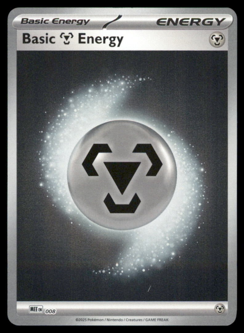 Basic Metal Energy - 008 8 Mega Evolution Energies Pokemon Card Reverse Holo (1 of 2)