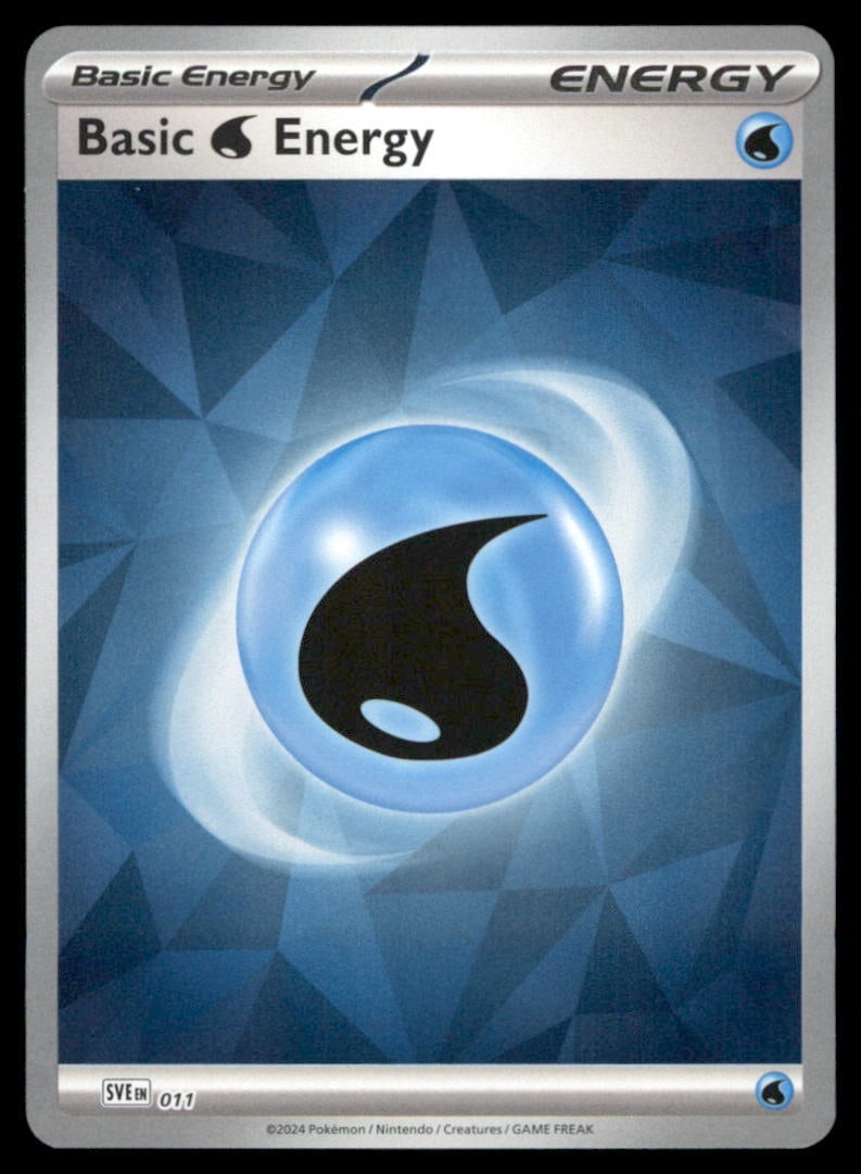 Basic Water Energy 011 Scarlet & Violet Energies Pokemon Card Holo: We offer combined shipping on multiple items. Buyers may also arrange their own shipping. LiveShipping is a separate and independent option for shipping that is NOT a part of the auction house or thei