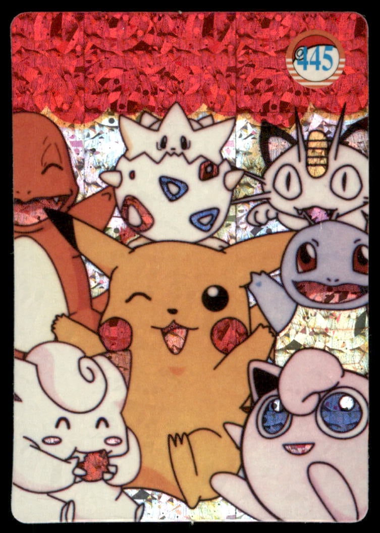 Pikachu Togepi Meowth Squirtle Jigglypuff Group Japanese Sticker Holo Prism Card Pokemon #445: We offer combined shipping on multiple items. Buyers may also arrange their own shipping. LiveShipping is a separate and independent option for shipping that is NOT a part of the auction house or thei