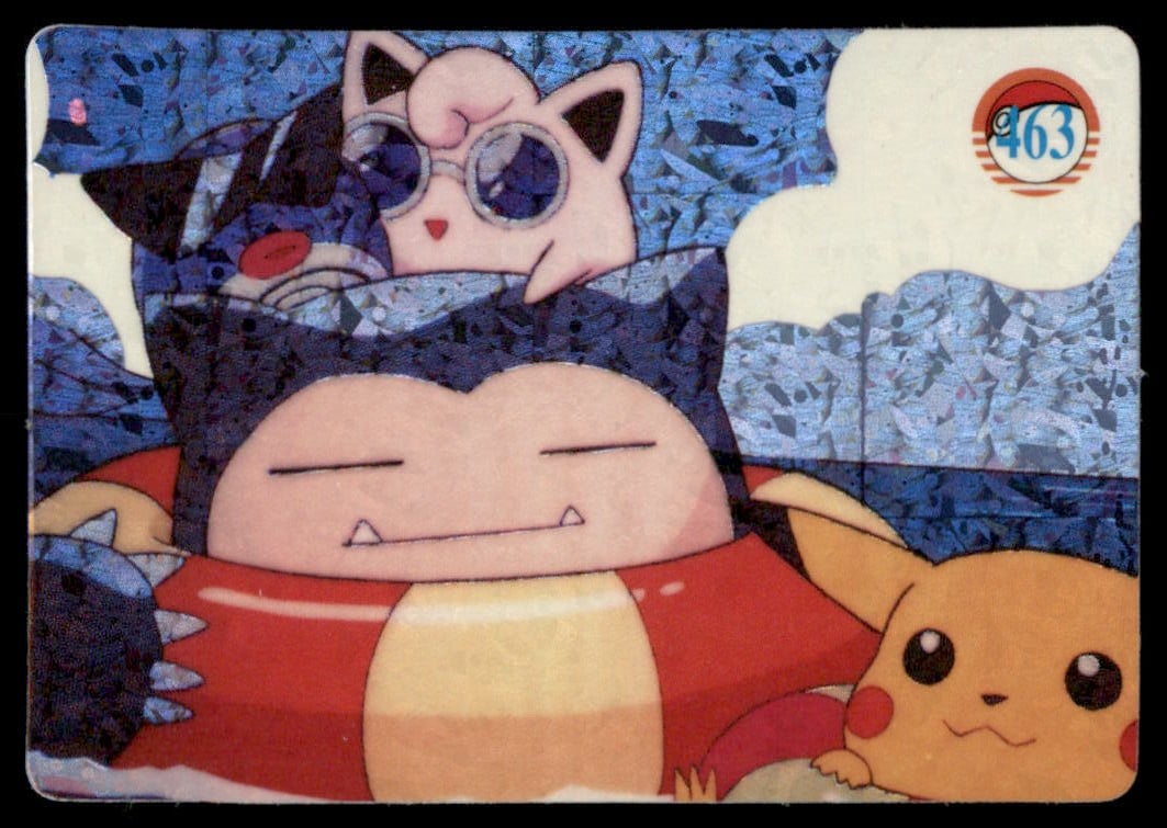 Snorlax Pikachu Jigglypuff Character Group Japanese Sticker Holo Prism Card Pokemon #463: We offer combined shipping on multiple items. Buyers may also arrange their own shipping. LiveShipping is a separate and independent option for shipping that is NOT a part of the auction house or thei