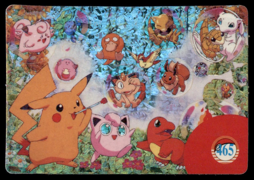 Pikachu Jigglypuff Charmander Character Group Japanese Sticker Holo Prism Card Pokemon #465: We offer combined shipping on multiple items. Buyers may also arrange their own shipping. LiveShipping is a separate and independent option for shipping that is NOT a part of the auction house or thei