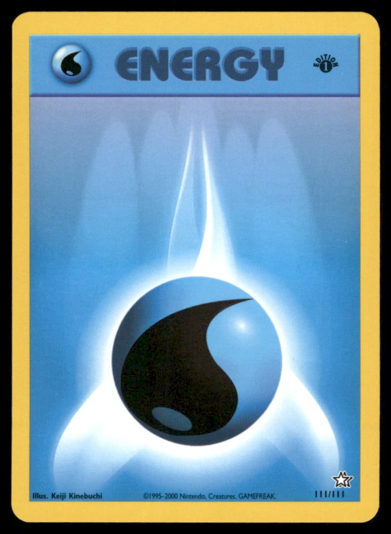 Water Energy 111/111 Neo Genesis Pokemon Card 1st Edition: We offer combined shipping on multiple items. Buyers may also arrange their own shipping. LiveShipping is a separate and independent option for shipping that is NOT a part of the auction house or thei