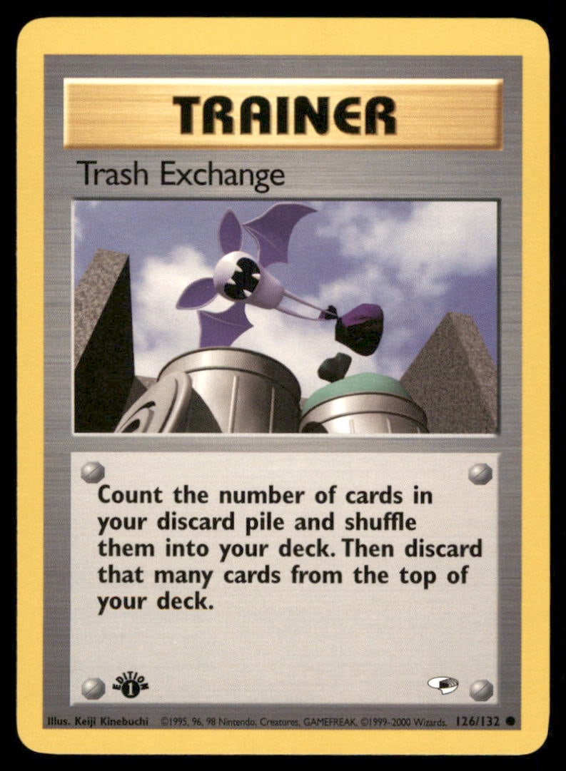 Trash Exchange 126/132 Gym Heroes Pokemon Card 1st Edition: We offer combined shipping on multiple items. Buyers may also arrange their own shipping. LiveShipping is a separate and independent option for shipping that is NOT a part of the auction house or thei