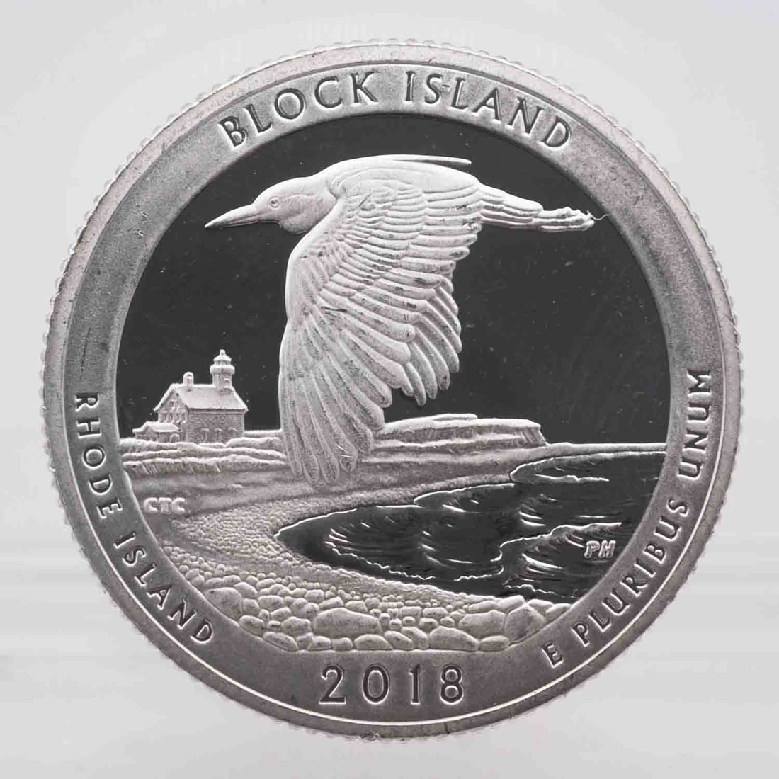 2018 American Proof ATB Silver Quarter Block Island: MLC01297 Shipping: Buyer-arranged shipping: estimated cost: starts at $16.5, Plus $1 dollar for every $100 in value. Signature confirmation is recommended for high value invoice at cost of $5.5. Pleas