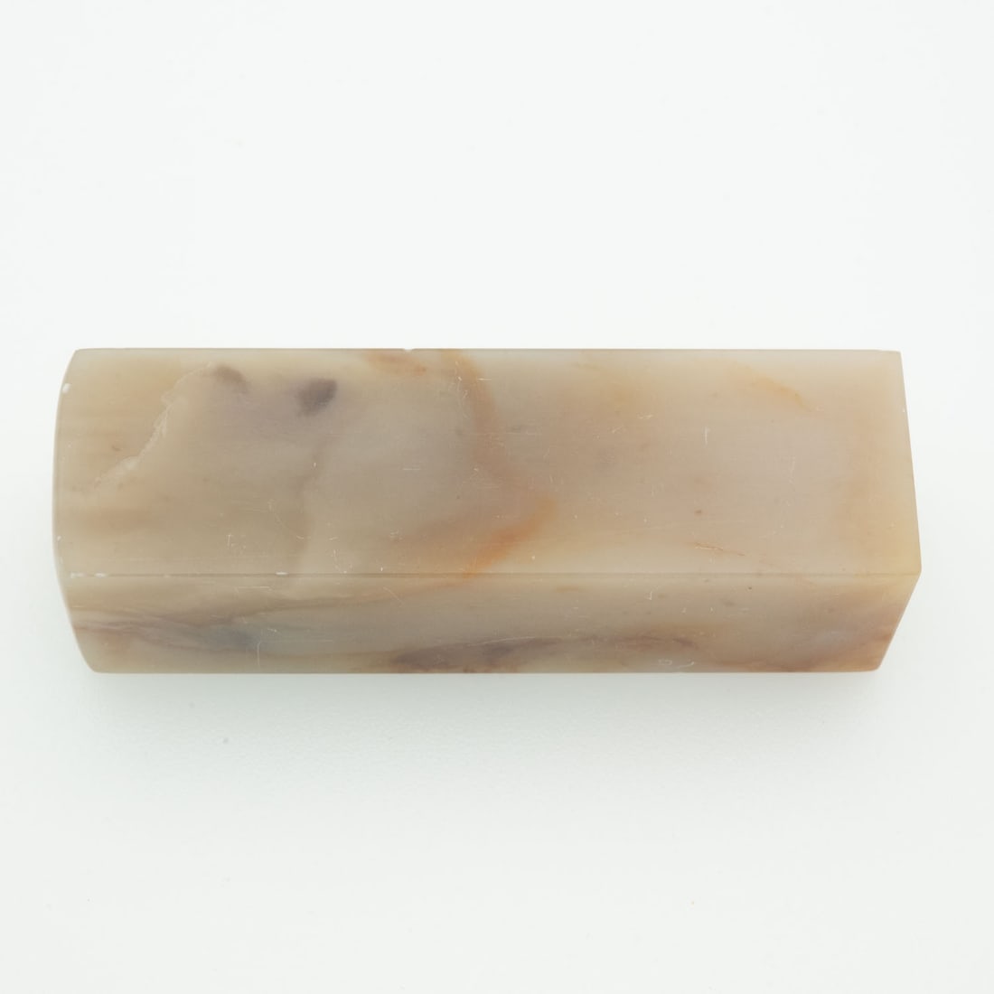 Natural Soapstone Material For Stamp: Medium: Soapstone Size: 3x1x1 inches Age/Detail: Natural Condition: Great, check photo for detail Provenance: Collection from Estate in Tribecca Please view all the photos as they are part of the cond