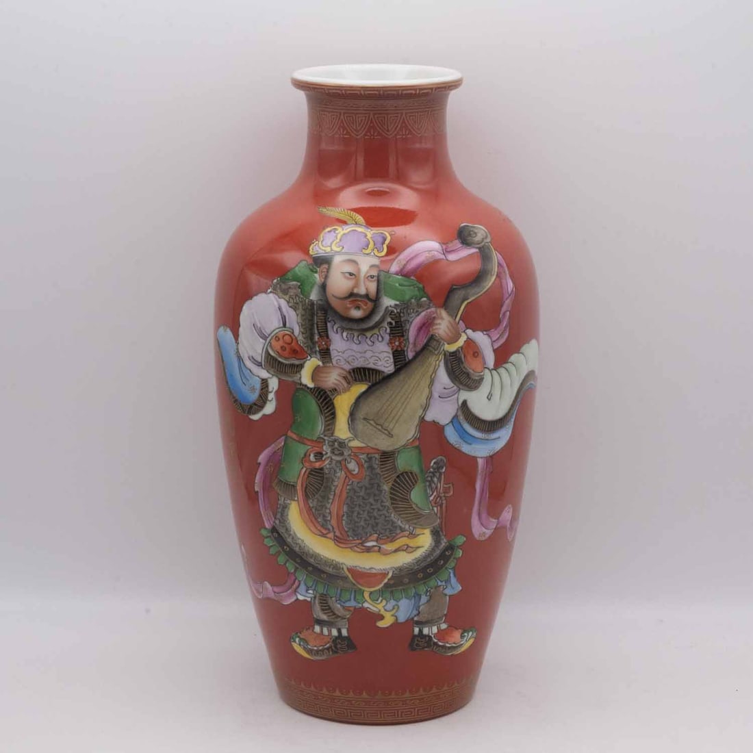 Antique Chinese Qianlong Marked Porcelain Vase: Medium: Porcelain Size: 5x5x10.5 inches Age/Detail: Antique Chinese Qianlong Marked Condition: great overall, check photo for condition reference. Provenance: Collection from Estate in Williamsburg Li