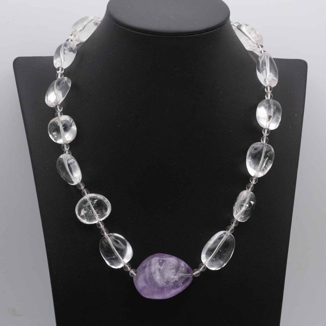 MCM Natural Large Round Quartz Necklace: Medium: Large Round Quartz Size: 16 inches Age/Detail: MCM Natural Condition: great overall, check photo for condition reference. Provenance: Collection from Estate in Tribecca LiveShipping is NOT a p