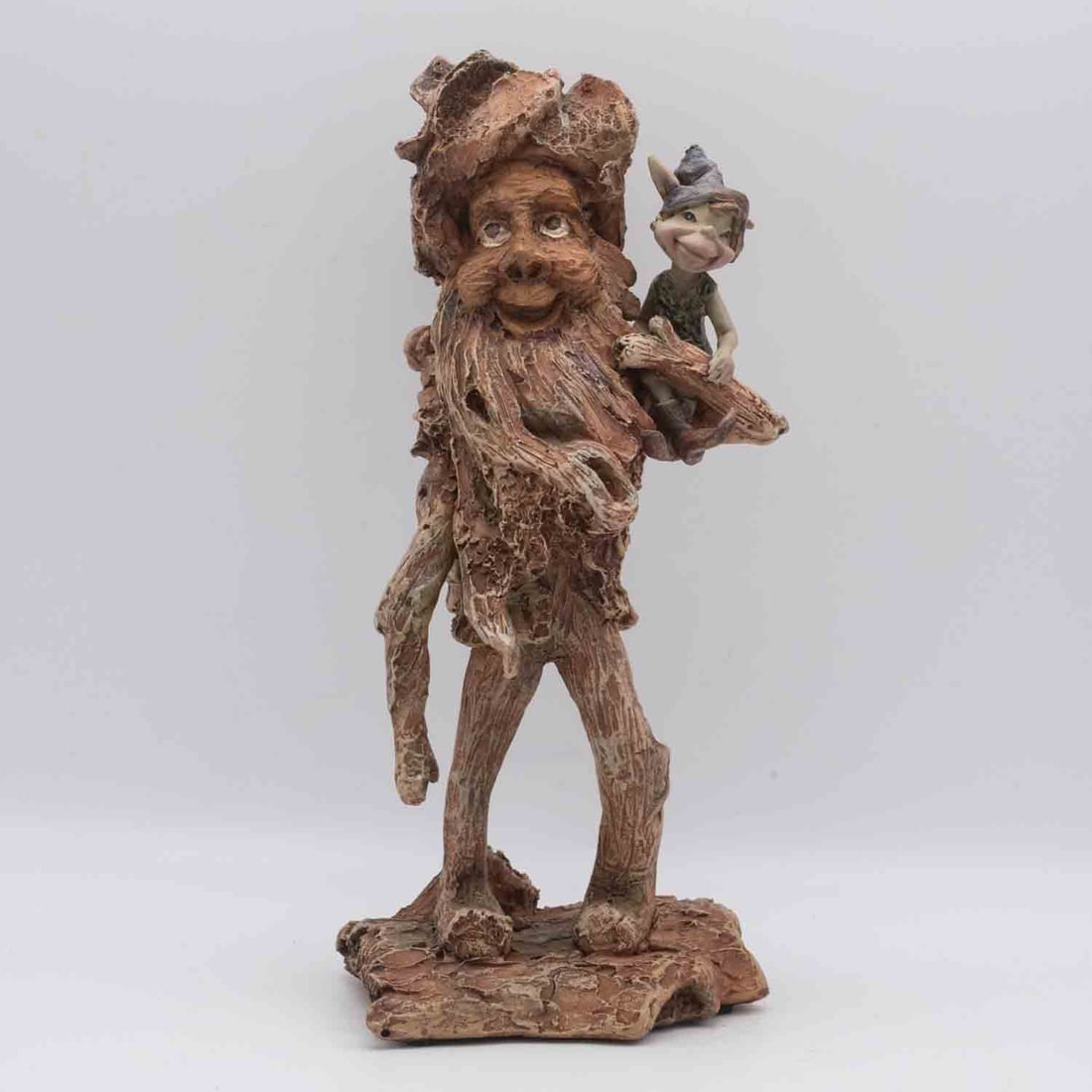 Pixies Gnome Figure: Medium: Size: 8x4x3.5 inches Age/Detail: Pixies Condition: great overall, check photo for condition reference. Provenance: Collection from Estate in Tribecca LiveShipping is NOT a part of the auction 