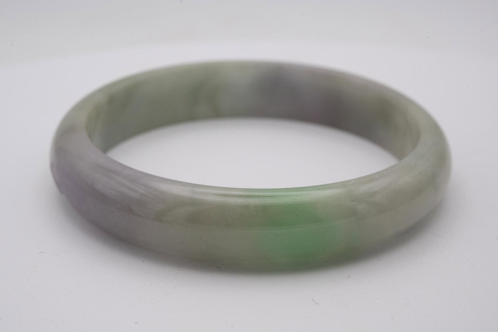 Chinese Multi Colored Jade Bangle - 2