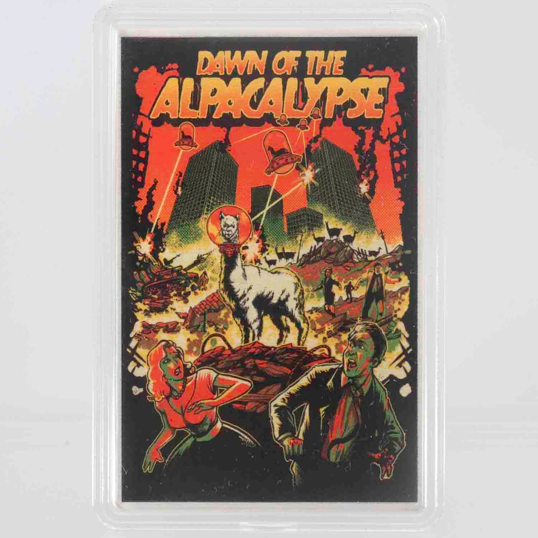 Limited 11/250 Rogue Island Mint Dawn Of The Alpacalypse 1oz Art Bar