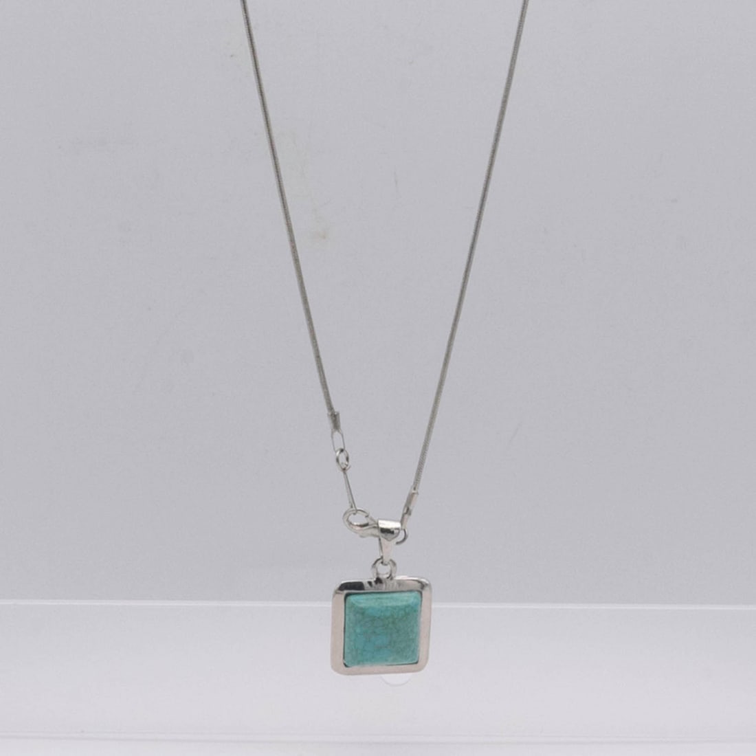 Art Deco Turquoise Pendant Necklace