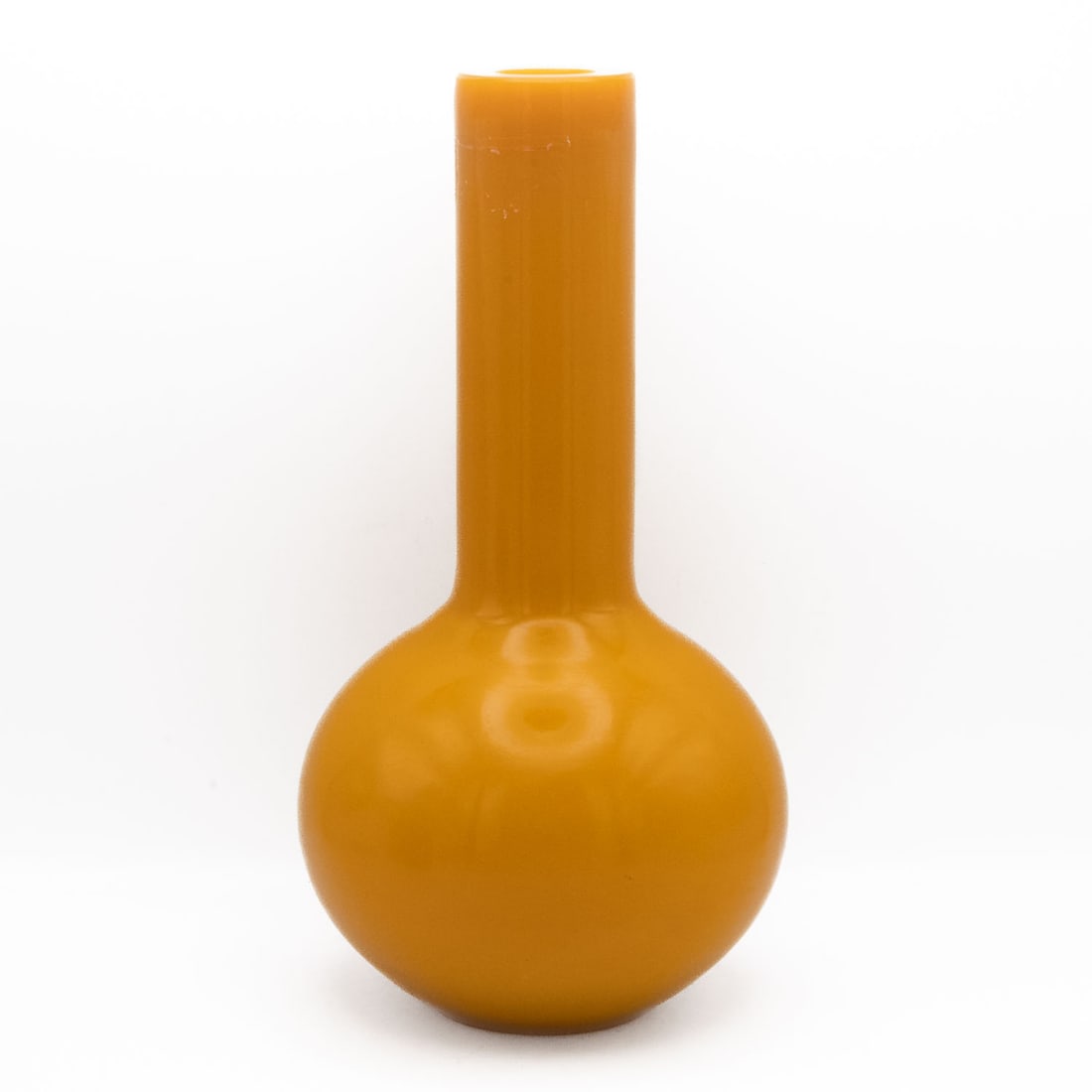 Antique Chinese Yellow Peking Glass Gourd Vase