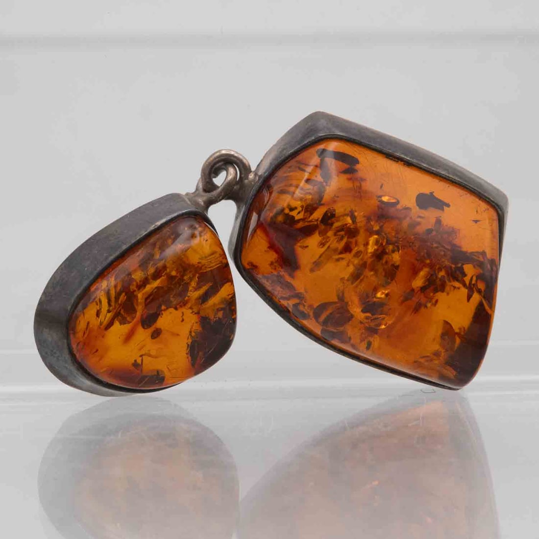 Vintage Natural Translucent Amber Pendant