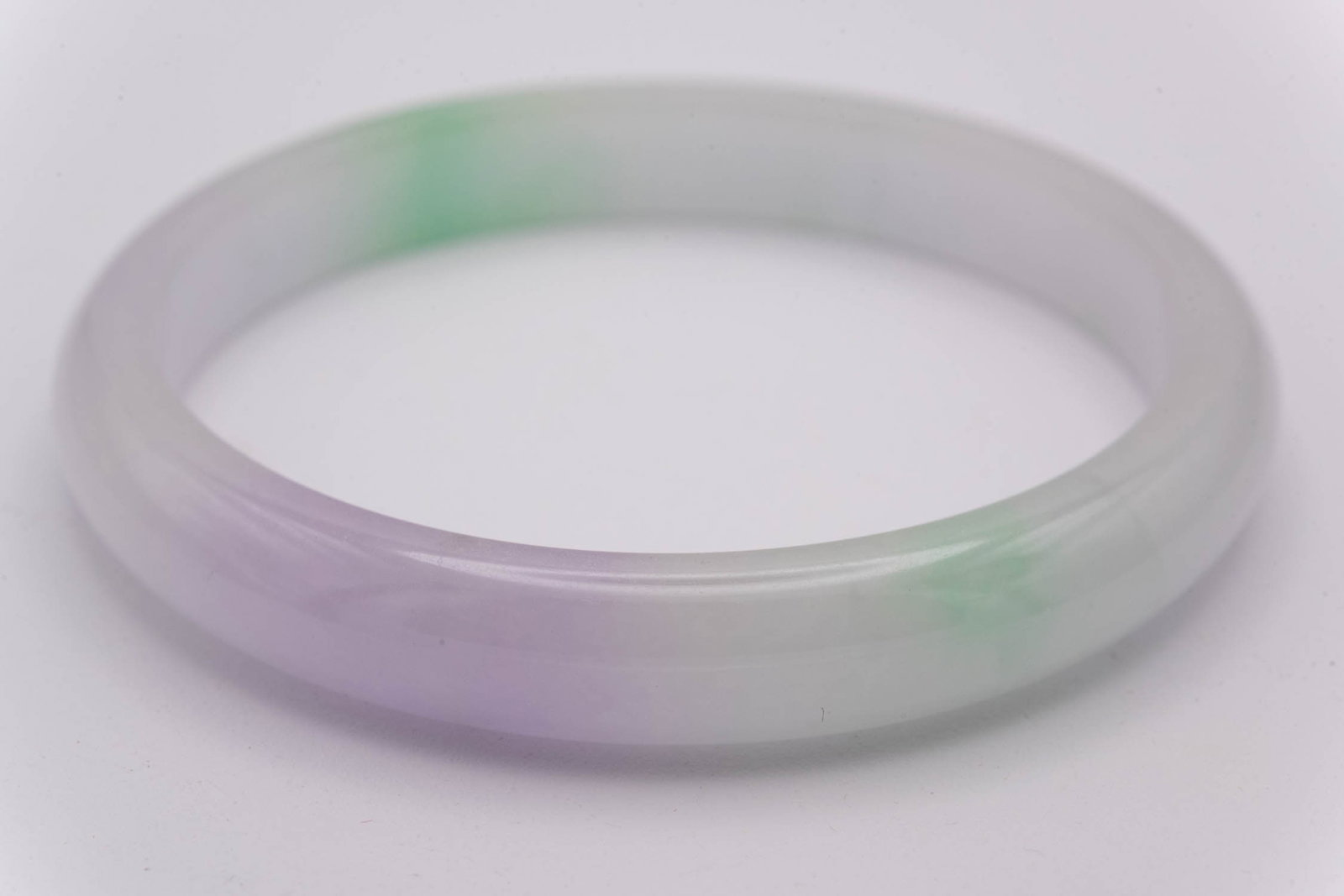 Chinese Translucent Jade Bangle - 3