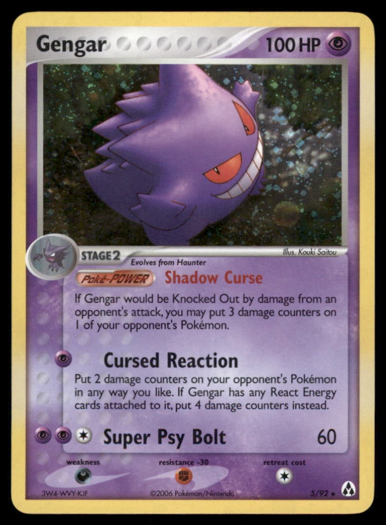 Gengar 5/92 Holo Legend Maker Pokemon Card: We offer combined shipping on multiple items. Buyers may also arrange their own shipping. LiveShipping is a separate and independent option for shipping that is NOT a part of the auction house or thei