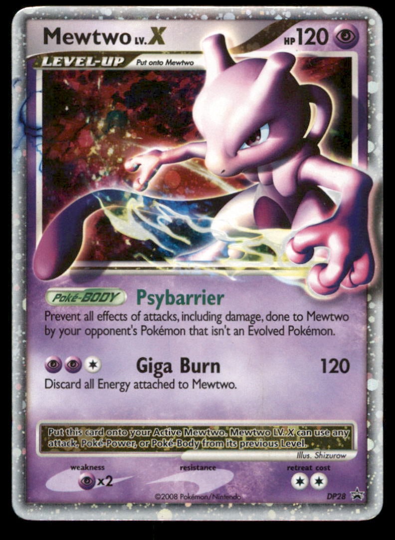 Mewtwo LV.X DP28 Holo Diamond and Pearl Promos Pokemon Card: We offer combined shipping on multiple items. Buyers may also arrange their own shipping. LiveShipping is a separate and independent option for shipping that is NOT a part of the auction house or thei