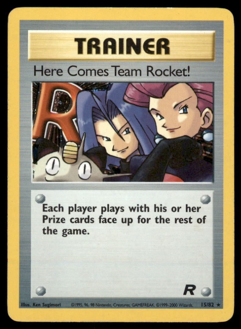 Here Comes Team Rocket! 15/82 Team Rocket Pokemon Card Unlimited Holo: We offer combined shipping on multiple items. Buyers may also arrange their own shipping. LiveShipping is a separate and independent option for shipping that is NOT a part of the auction house or thei