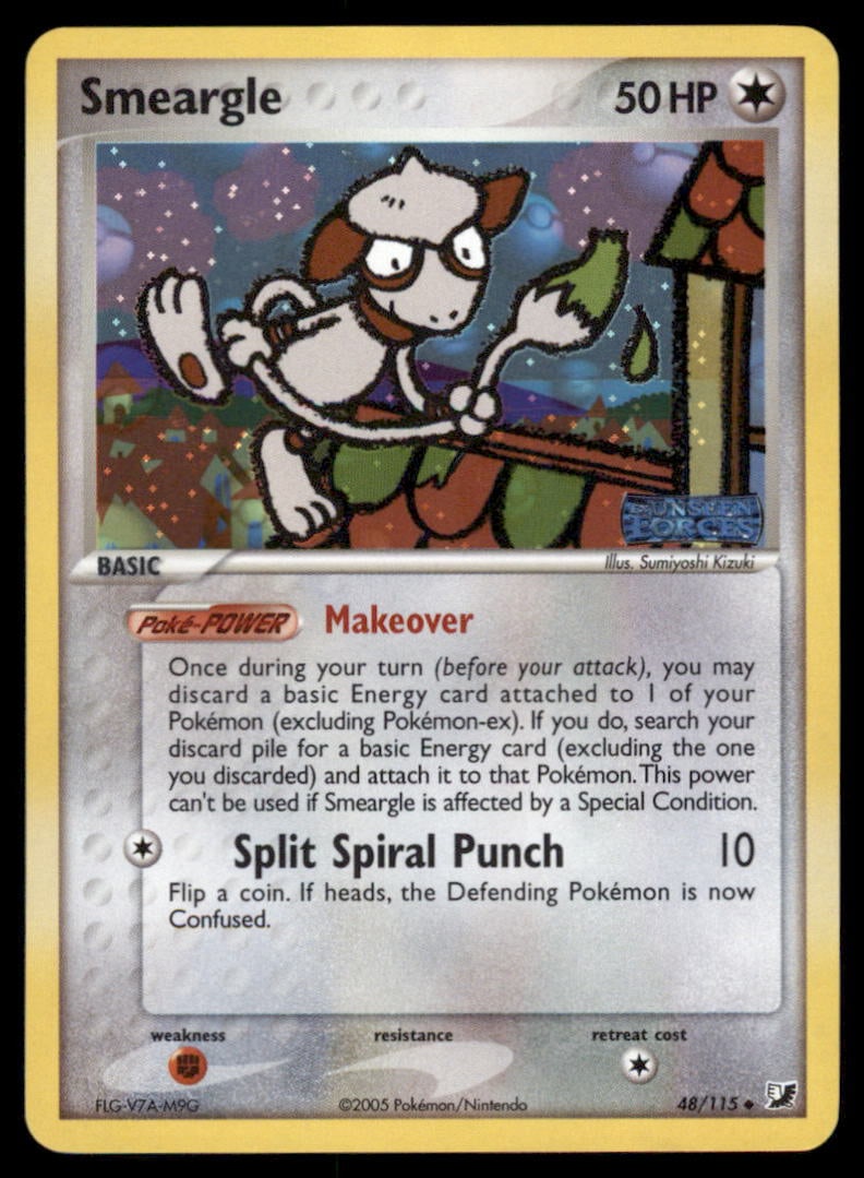 Smeargle 48/115 Unseen Forces Pokemon Card Reverse Holo: We offer combined shipping on multiple items. Buyers may also arrange their own shipping. LiveShipping is a separate and independent option for shipping that is NOT a part of the auction house or thei