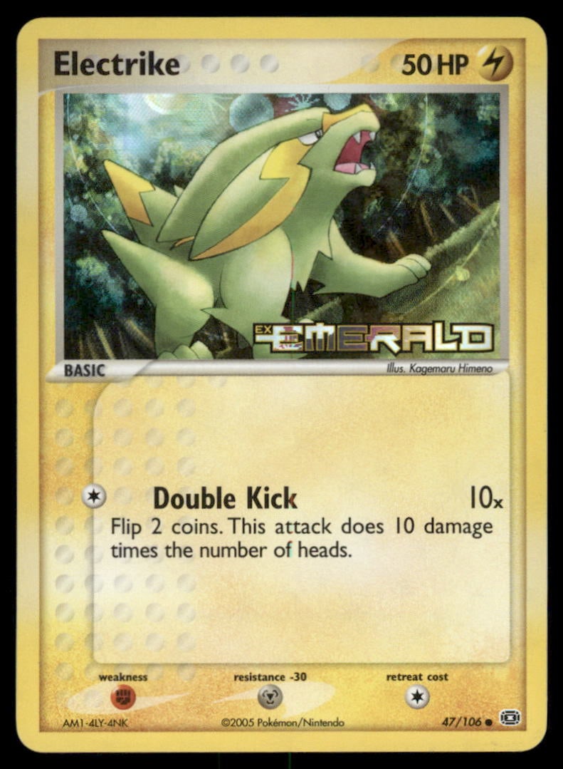 Electrike 47/106 Emerald Pokemon Card Reverse Holo: We offer combined shipping on multiple items. Buyers may also arrange their own shipping. LiveShipping is a separate and independent option for shipping that is NOT a part of the auction house or thei