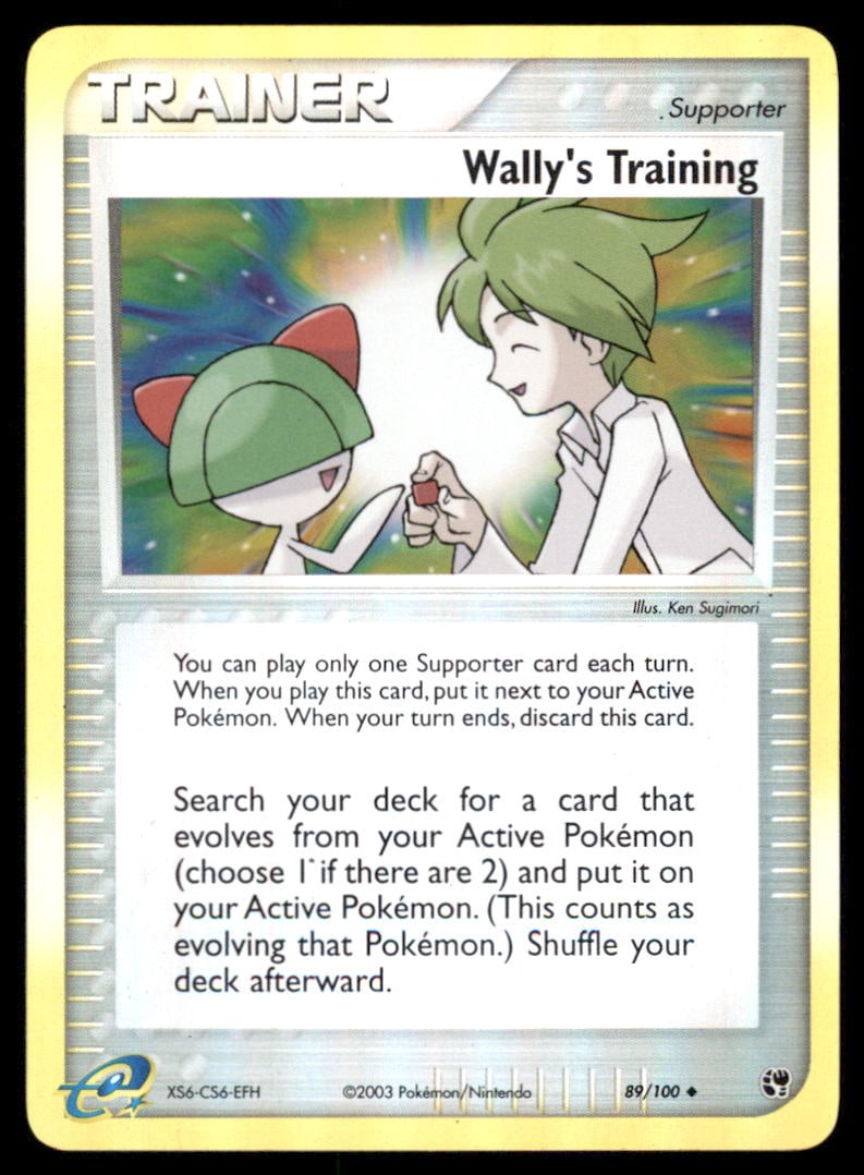 Wally's Training 89/100 Sandstorm Pokemon Card Reverse Holo: We offer combined shipping on multiple items. Buyers may also arrange their own shipping. LiveShipping is a separate and independent option for shipping that is NOT a part of the auction house or thei