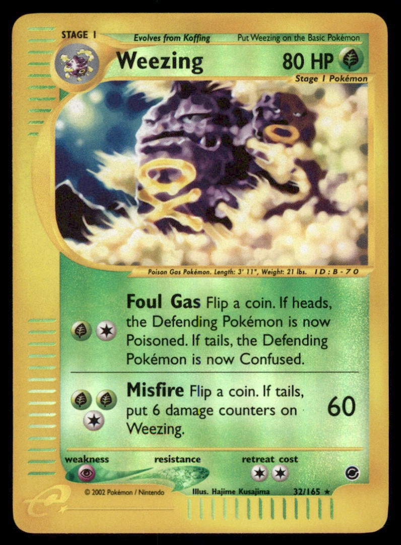 Weezing 32/165 Expedition Base Set Pokemon Card Reverse Holo: We offer combined shipping on multiple items. Buyers may also arrange their own shipping. LiveShipping is a separate and independent option for shipping that is NOT a part of the auction house or thei