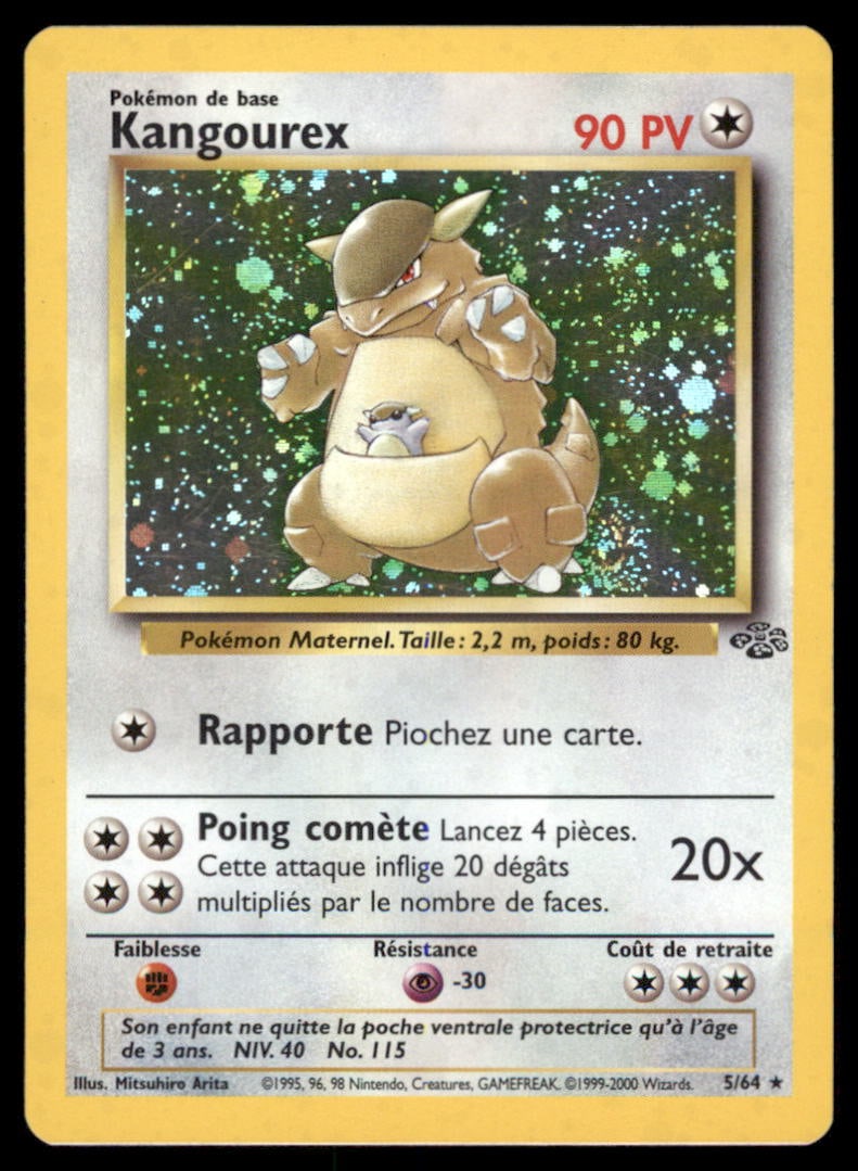 Kangaskhan 5/64 Jungle Pokemon Card Unlimited Holo: We offer combined shipping on multiple items. Buyers may also arrange their own shipping. LiveShipping is a separate and independent option for shipping that is NOT a part of the auction house or thei
