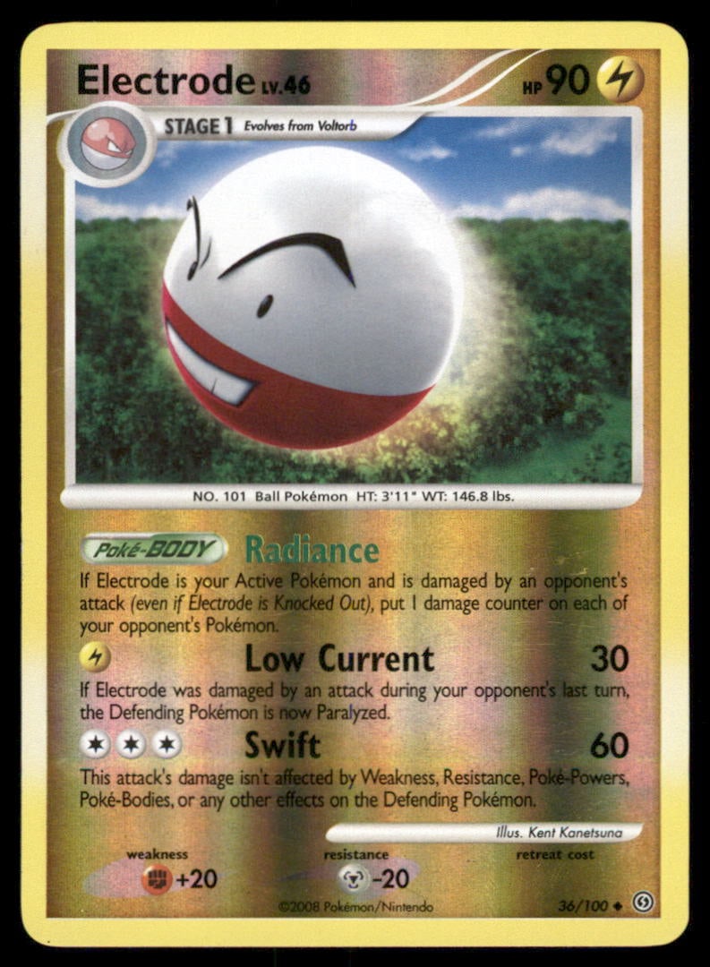 Electrode 36/100 Stormfront Pokemon Card Reverse Holo: We offer combined shipping on multiple items. Buyers may also arrange their own shipping. LiveShipping is a separate and independent option for shipping that is NOT a part of the auction house or thei