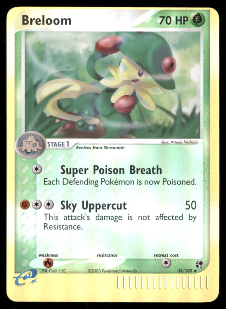 Breloom 33/100 Sandstorm Pokemon Card Reverse Holo: We offer combined shipping on multiple items. Buyers may also arrange their own shipping. LiveShipping is a separate and independent option for shipping that is NOT a part of the auction house or thei