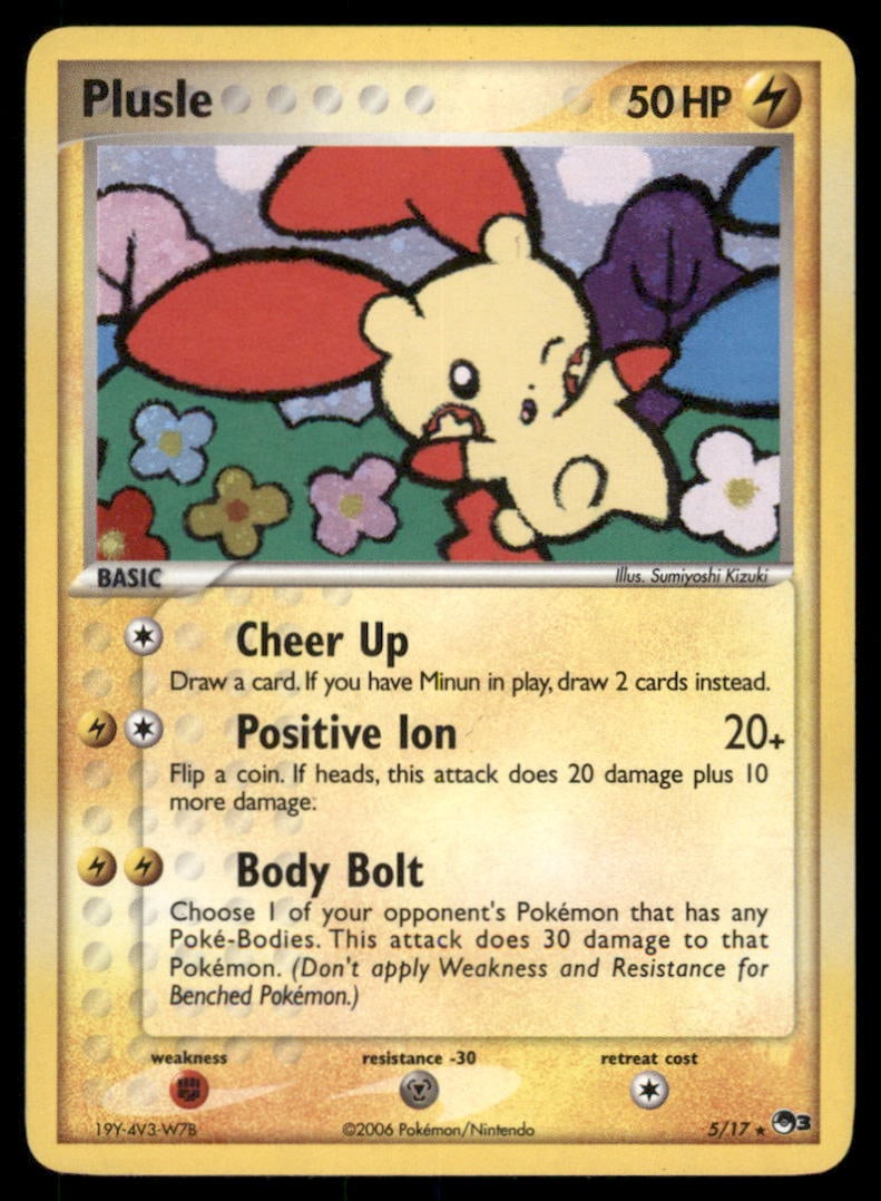 Plusle 5/17 POP Series 3 Pokemon Card: We offer combined shipping on multiple items. Buyers may also arrange their own shipping. LiveShipping is a separate and independent option for shipping that is NOT a part of the auction house or thei
