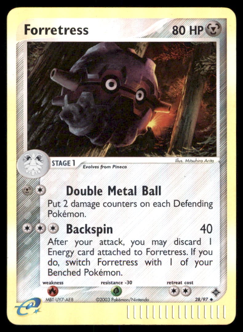 Forretress 28/97 Dragon Pokemon Card Reverse Holo: We offer combined shipping on multiple items. Buyers may also arrange their own shipping. LiveShipping is a separate and independent option for shipping that is NOT a part of the auction house or thei