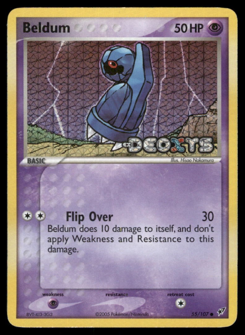Beldum 55/107 Deoxys Pokemon Card Reverse Holo: We offer combined shipping on multiple items. Buyers may also arrange their own shipping. LiveShipping is a separate and independent option for shipping that is NOT a part of the auction house or thei