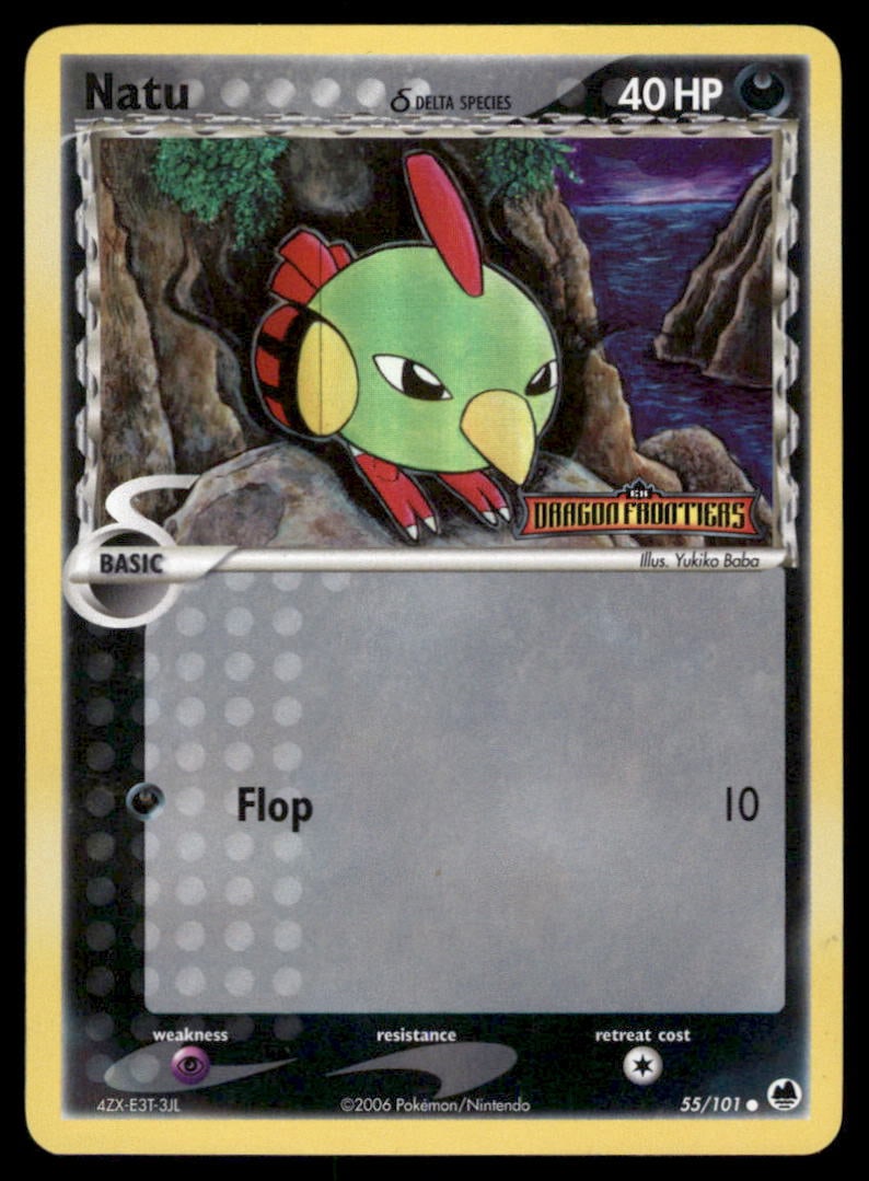Natu 55/101 Dragon Frontiers Pokemon Card Reverse Holo: We offer combined shipping on multiple items. Buyers may also arrange their own shipping. LiveShipping is a separate and independent option for shipping that is NOT a part of the auction house or thei