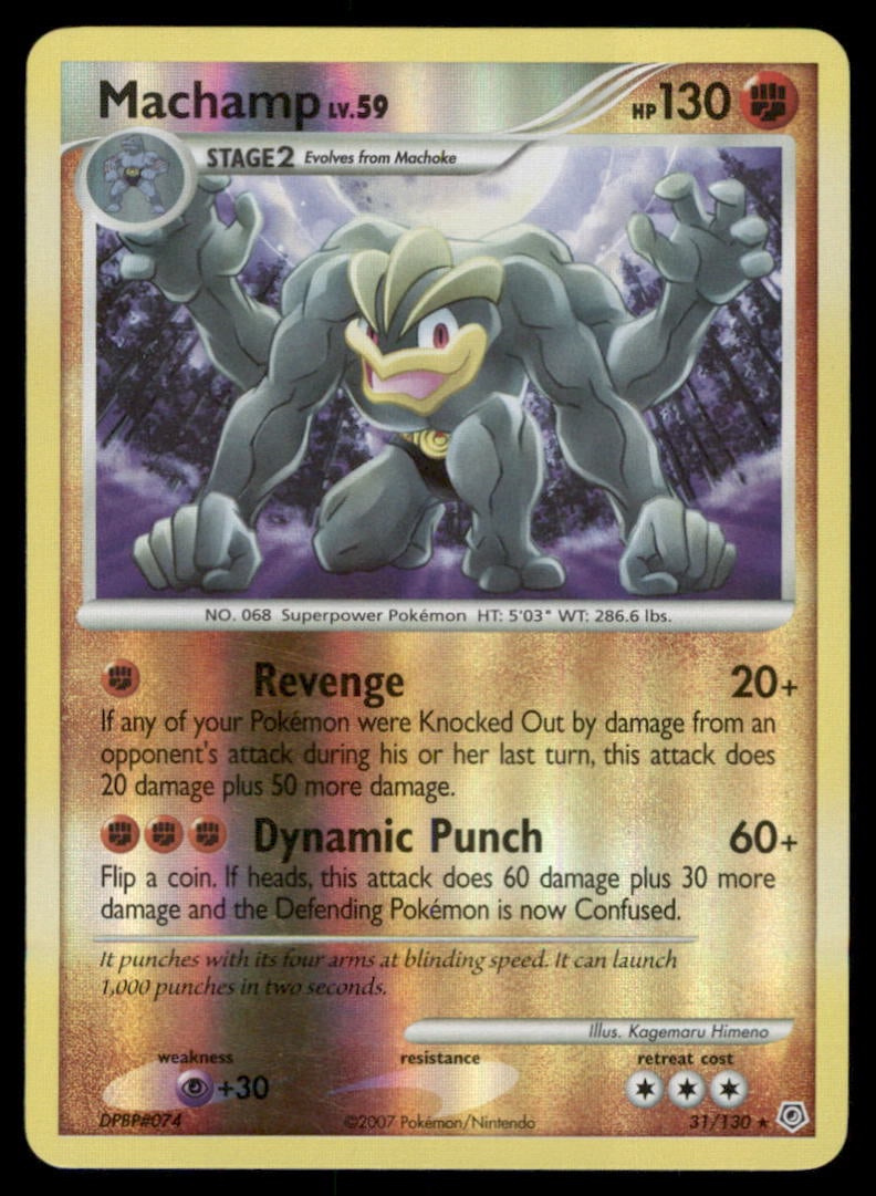Machamp 31/130 Diamond & Pearl Pokemon Card Reverse Holo: We offer combined shipping on multiple items. Buyers may also arrange their own shipping. LiveShipping is a separate and independent option for shipping that is NOT a part of the auction house or thei