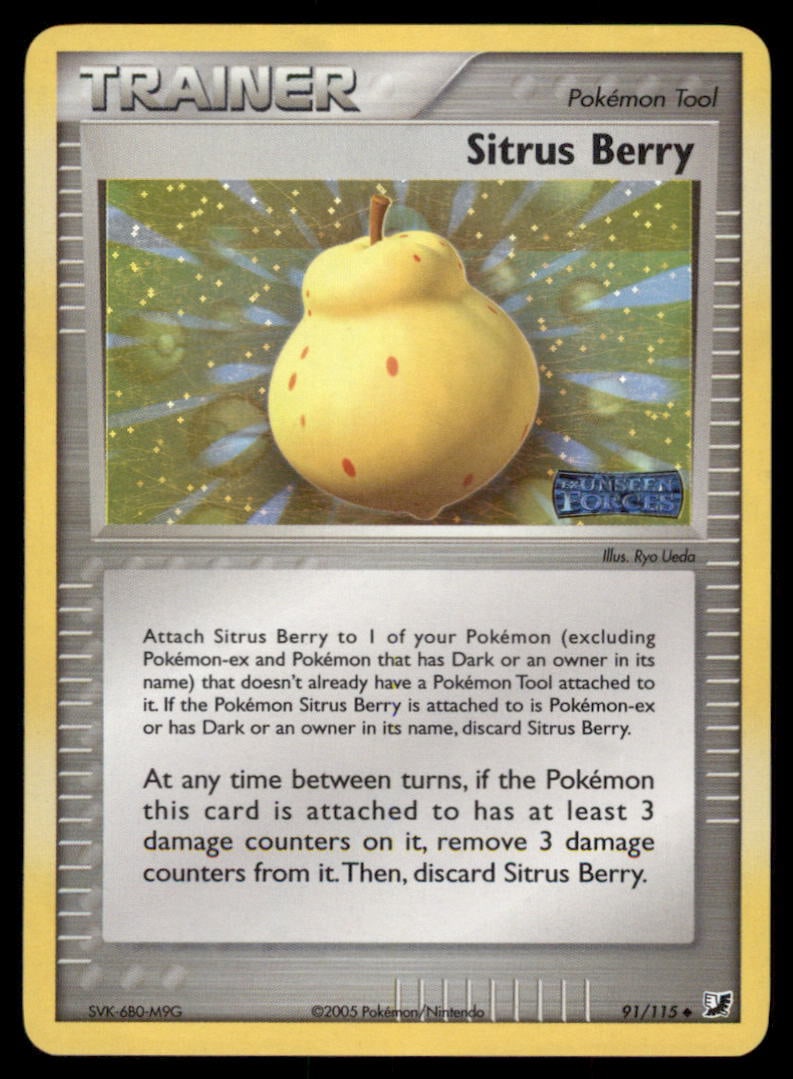 Sitrus Berry 91/115 Unseen Forces Pokemon Card Reverse Holo: We offer combined shipping on multiple items. Buyers may also arrange their own shipping. LiveShipping is a separate and independent option for shipping that is NOT a part of the auction house or thei
