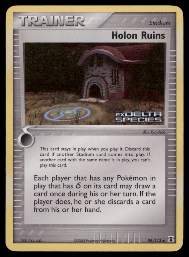 Holon Ruins 96/113 Delta Species Pokemon Card Reverse Holo: We offer combined shipping on multiple items. Buyers may also arrange their own shipping. LiveShipping is a separate and independent option for shipping that is NOT a part of the auction house or thei