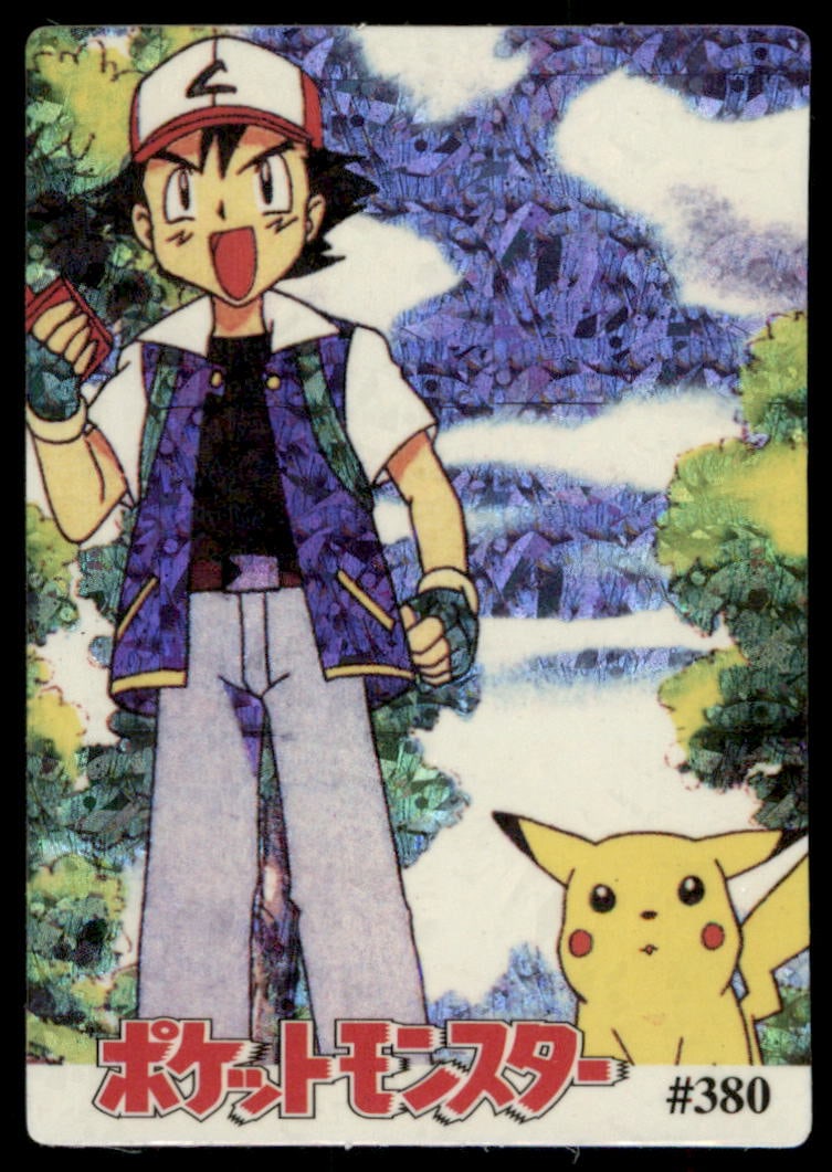 Ash Pikachu Character Pair Japanese Sticker Holo Prism Card Pokemon #380: We offer combined shipping on multiple items. Buyers may also arrange their own shipping. LiveShipping is a separate and independent option for shipping that is NOT a part of the auction house or thei