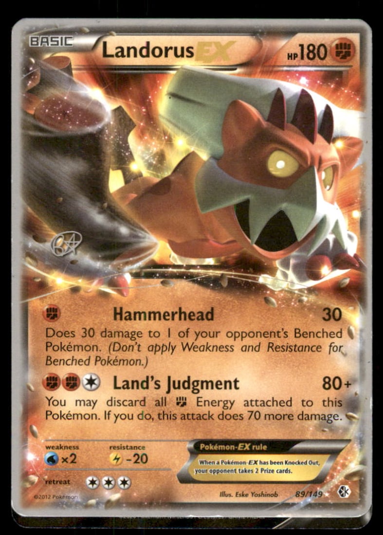 Landorus EX 89/149 Holo Boundaries Crossed Pokemon Card: We offer combined shipping on multiple items. Buyers may also arrange their own shipping. LiveShipping is a separate and independent option for shipping that is NOT a part of the auction house or thei