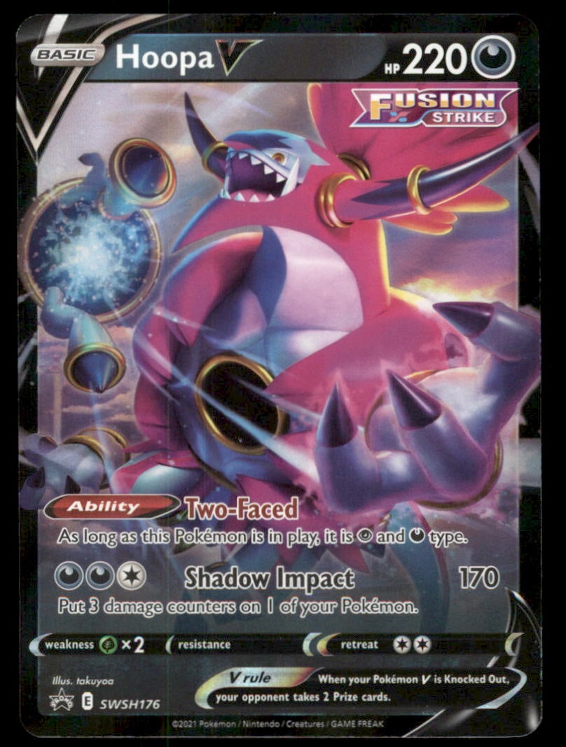 Hoopa V SWSH176 Holo Sword & Shield Promo Pokemon Card: We offer combined shipping on multiple items. Buyers may also arrange their own shipping. LiveShipping is a separate and independent option for shipping that is NOT a part of the auction house or thei