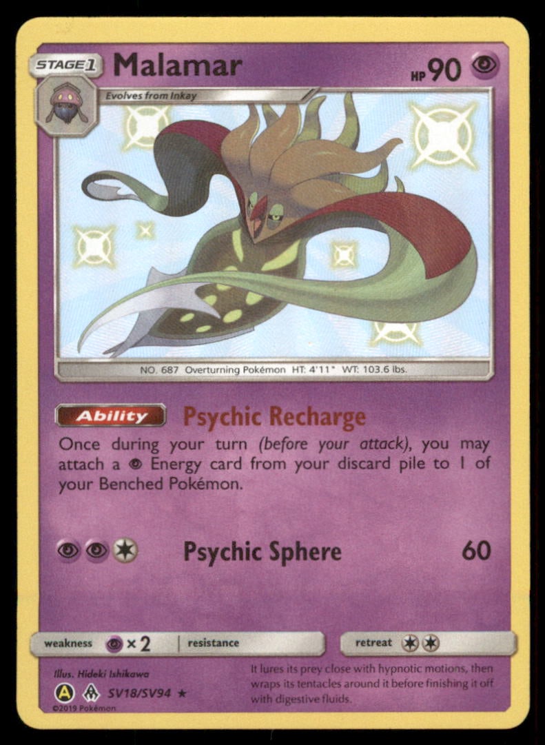 Malamar SV18/SV94 Hidden Fates Shiny Vault Pokemon Card Holo: We offer combined shipping on multiple items. Buyers may also arrange their own shipping. LiveShipping is a separate and independent option for shipping that is NOT a part of the auction house or thei