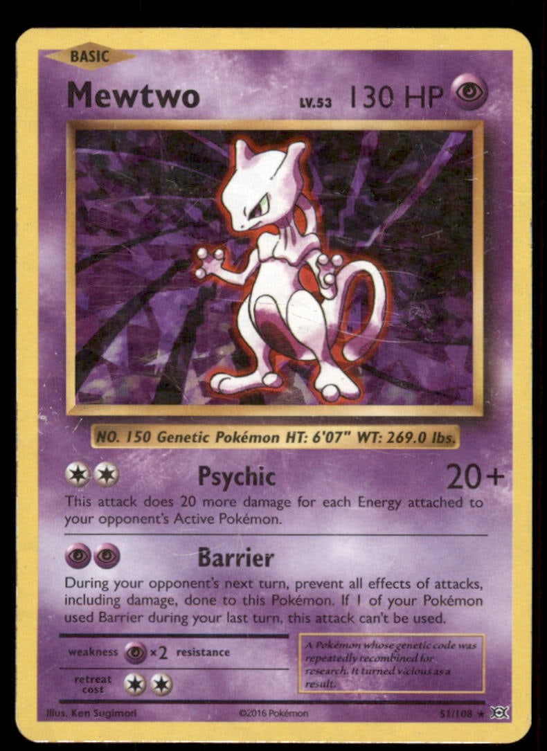 Mewtwo 51/108 Evolutions Cracked Ice Holo Pokemon Card: We offer combined shipping on multiple items. Buyers may also arrange their own shipping. LiveShipping is a separate and independent option for shipping that is NOT a part of the auction house or thei