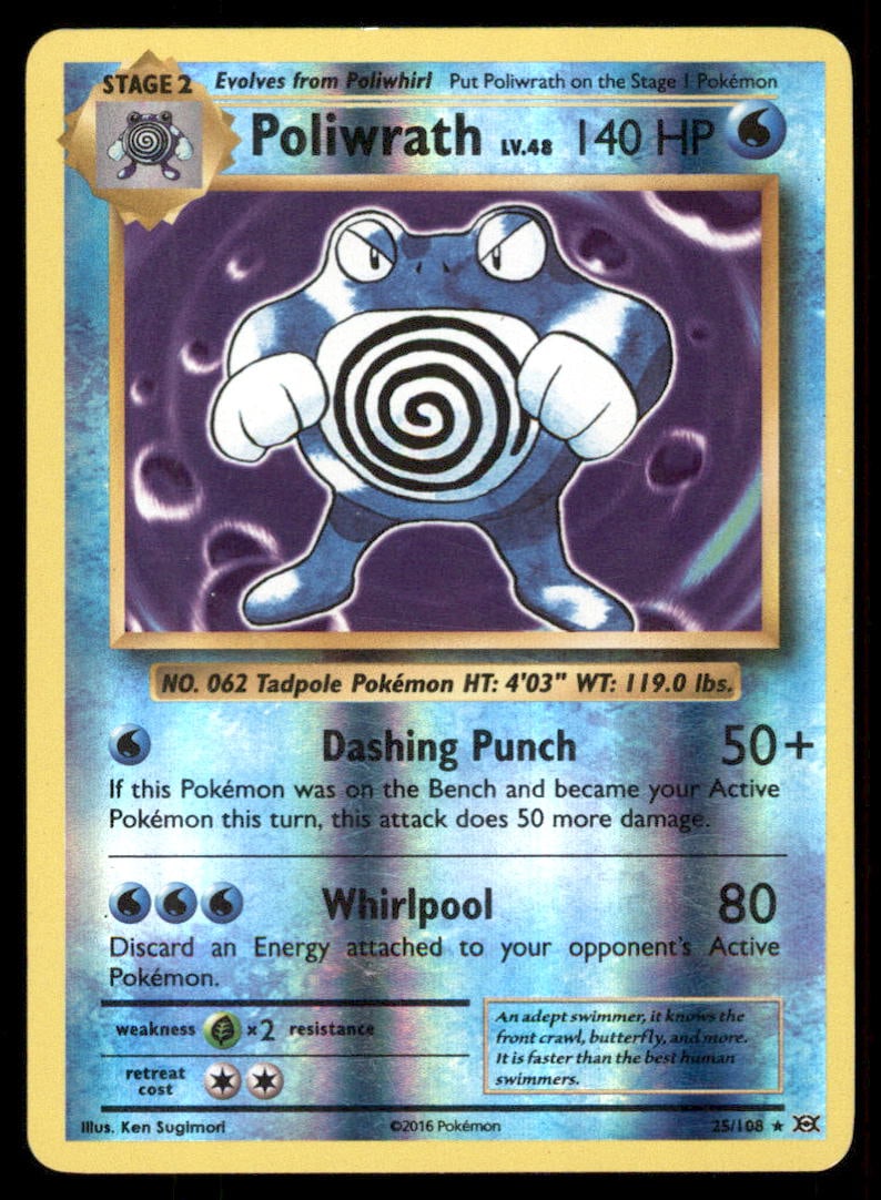 Poliwrath 25/108 Holo Evolutions Pokemon Card: We offer combined shipping on multiple items. Buyers may also arrange their own shipping. LiveShipping is a separate and independent option for shipping that is NOT a part of the auction house or thei
