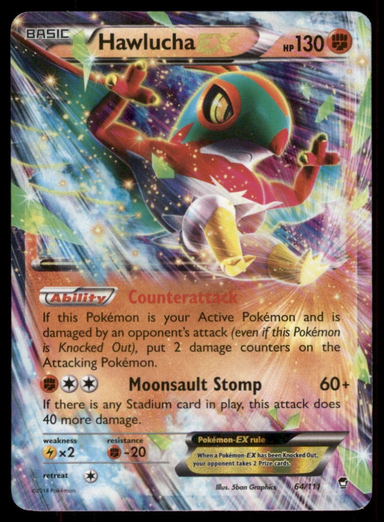Hawlucha EX 64/111 Holo Furious Fists Pokemon Card: We offer combined shipping on multiple items. Buyers may also arrange their own shipping. LiveShipping is a separate and independent option for shipping that is NOT a part of the auction house or thei