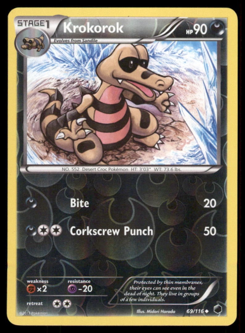 Krokorok 69/116 Plasma Freeze Pokemon Card: We offer combined shipping on multiple items. Buyers may also arrange their own shipping. LiveShipping is a separate and independent option for shipping that is NOT a part of the auction house or thei