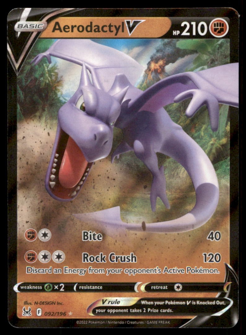 Aerodactyl V 092/196 Holo Lost Origin Pokemon Card: We offer combined shipping on multiple items. Buyers may also arrange their own shipping. LiveShipping is a separate and independent option for shipping that is NOT a part of the auction house or thei