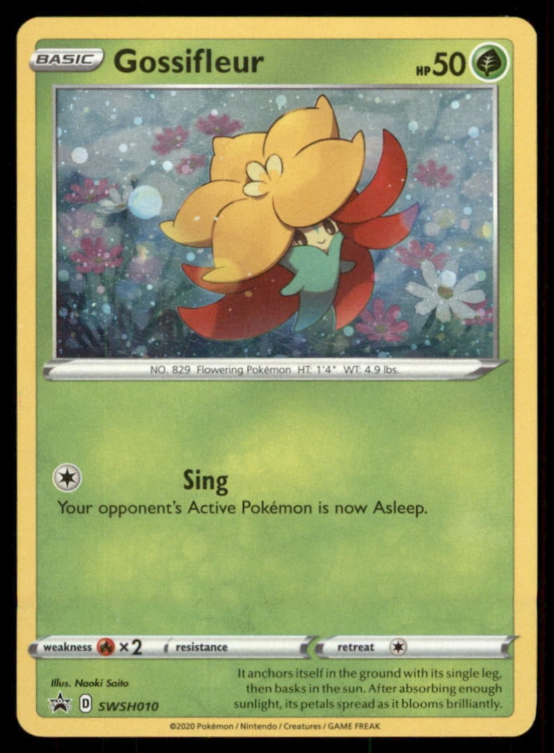 Gossifleur 020/202 Sword & Shield Pokemon Card: We offer combined shipping on multiple items. Buyers may also arrange their own shipping. LiveShipping is a separate and independent option for shipping that is NOT a part of the auction house or thei