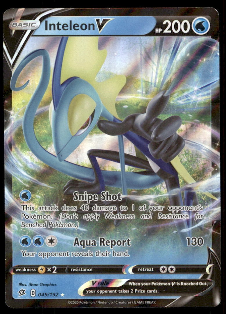 Inteleon V 049/192 Holo Rebel Clash Pokemon Card: We offer combined shipping on multiple items. Buyers may also arrange their own shipping. LiveShipping is a separate and independent option for shipping that is NOT a part of the auction house or thei
