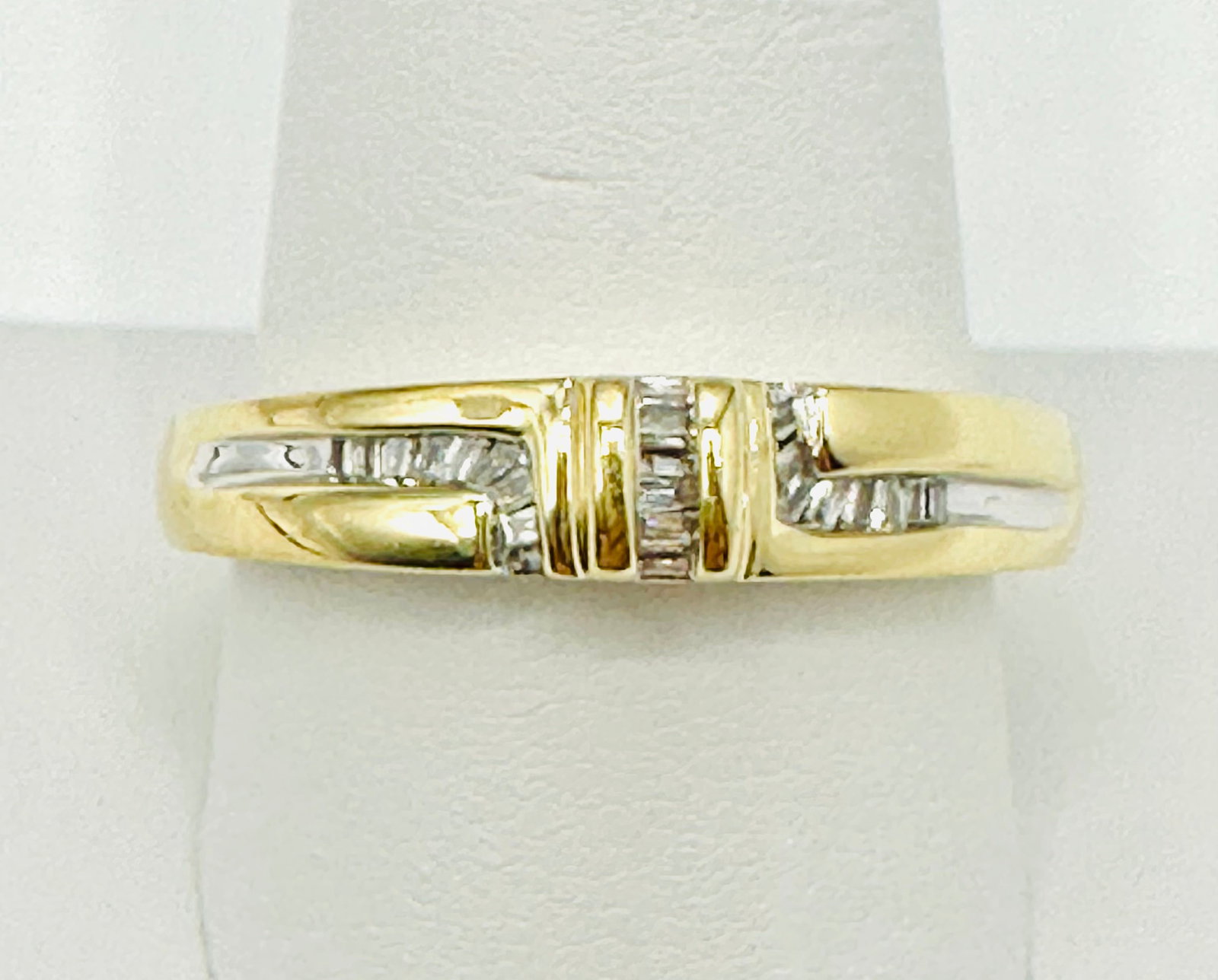 Natural Diamond Band, 14KT Yellow Gold # 2402 (1 of 4)