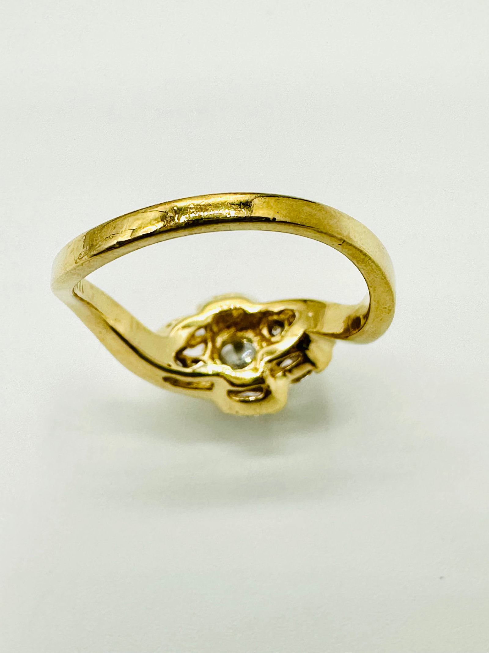 Natural Diamond Ring,14KT Yellow Gold # 2539 (1 of 4)
